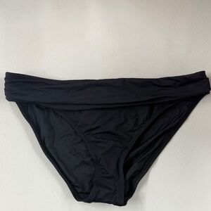 LA BLANCA Black Bikini Bottom ~ SPF 50+ ~ Size US 12